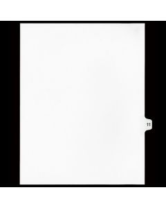 SW Index Tab Dividers White 15th Cut #11
