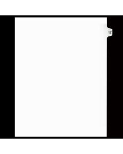 SW Index Tab Dividers White 15th Cut #17