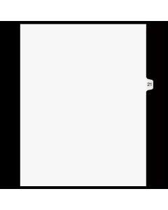 SW Index Tab Dividers White 15th Cut #21