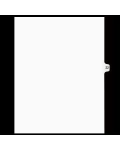 SW Index Tab Dividers White 15th Cut #22