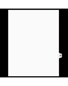 SW Index Tab Dividers White 15th Cut #26