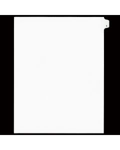 SW Index Tab Dividers White 25th Cut #01