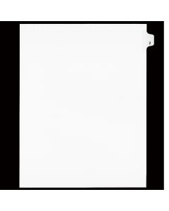 SW Index Tab Dividers White 25th Cut #02