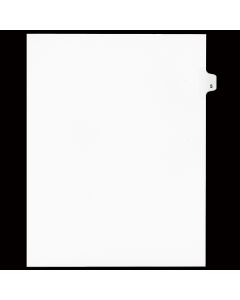 SW Index Tab Dividers White 25th Cut #05