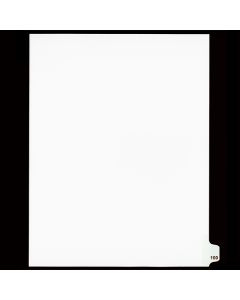 SW Index Tab Dividers White 25th Cut #100