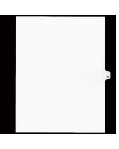 SW Index Tab Dividers White 25th Cut #13