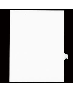 SW Index Tab Dividers White 25th Cut #17