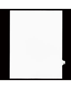 SW Index Tab Dividers White 25th Cut #20