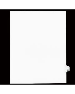 SW Index Tab Dividers White 25th Cut #21