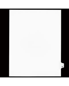 SW Index Tab Dividers White 25th Cut #22