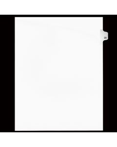 Sw Index Tab Dividers White 25th Cut #29