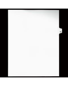 Sw Index Tab Dividers White 25th Cut #33