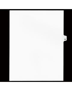 Sw Index Tab Dividers White 25th Cut #35