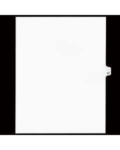 Sw Index Tab Dividers White 25th Cut #37