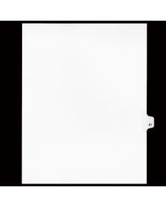 Sw Index Tab Dividers White 25th Cut #41