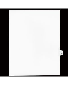 Sw Index Tab Dividers White 25th Cut #42