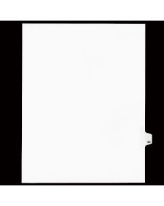 Sw Index Tab Dividers White 25th Cut #44