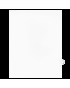 Sw Index Tab Dividers White 25th Cut #45