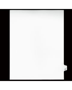 Sw Index Tab Dividers White 25th Cut #47