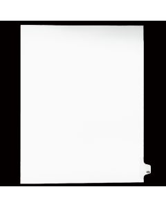 Sw Index Tab Dividers White 25th Cut #49