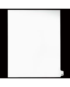 Sw Index Tab Dividers White 25th Cut #50