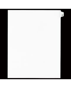 SW Index Tab Dividers White 25th Cut #51