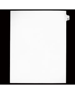 SW Index Tab Dividers White 25th Cut #52