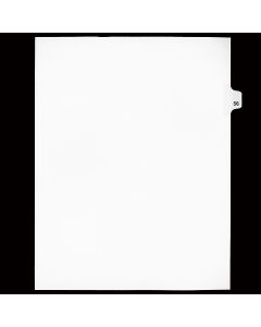 SW Index Tab Dividers White 25th Cut #56