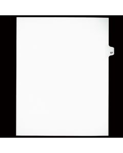 SW Index Tab Dividers White 25th Cut #57