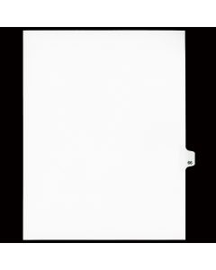 SW Index Tab Dividers White 25th Cut #66