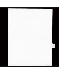 SW Index Tab Dividers White 25th Cut #67