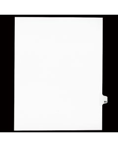 SW Index Tab Dividers White 25th Cut #69