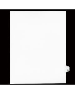 SW Index Tab Dividers White 25th Cut #71