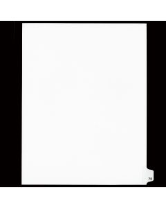 SW Index Tab Dividers White 25th Cut #75