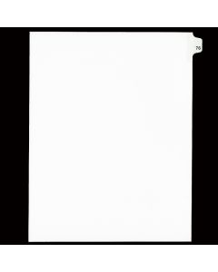 SW Index Tab Dividers White 25th Cut #76
