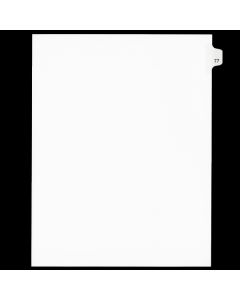 SW Index Tab Dividers White 25th Cut #77
