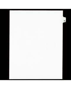 SW Index Tab Dividers White 25th Cut #78