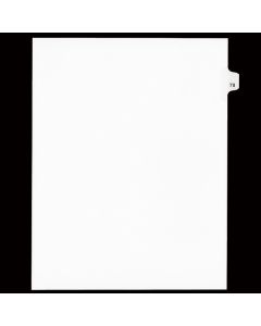 SW Index Tab Dividers White 25th Cut #79