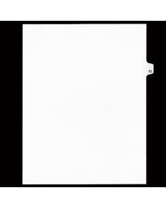 SW Index Tab Dividers White 25th Cut #82