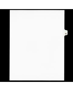 SW Index Tab Dividers White 25th Cut #83