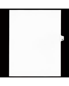 SW Index Tab Dividers White 25th Cut #86