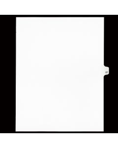 SW Index Tab Dividers White 25th Cut #87