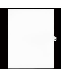 SW Index Tab Dividers White 25th Cut #88