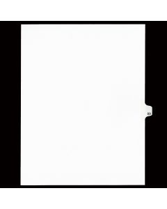 SW Index Tab Dividers White 25th Cut #89