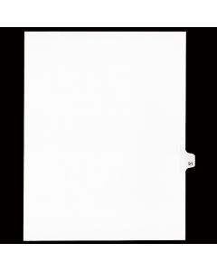 SW Index Tab Dividers White 25th Cut #91