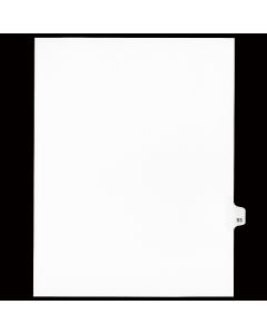 SW Index Tab Dividers White 25th Cut #93