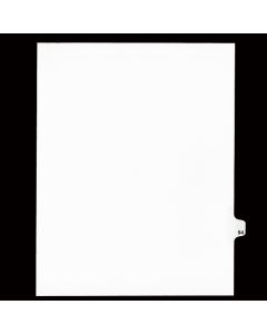 SW Index Tab Dividers White 25th Cut #94