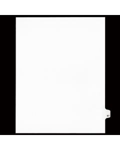 SW Index Tab Dividers White 25th Cut #97