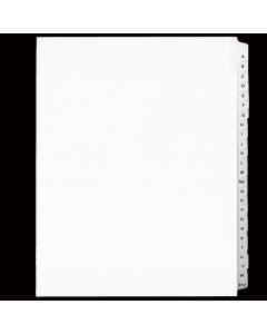 SW Index Tab Dividers White 25th Cut "A-XYZ"