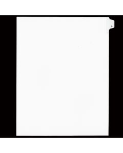 SW Index Tab Dividers White 25th Cut "A"